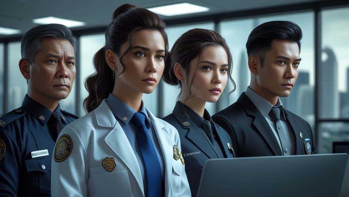 A group of young professionals